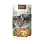 Sachet vert Leonardo Drink & Care Mobility avec chat