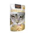 Sachet doré Leonardo Drink & Care Urinary avec chat