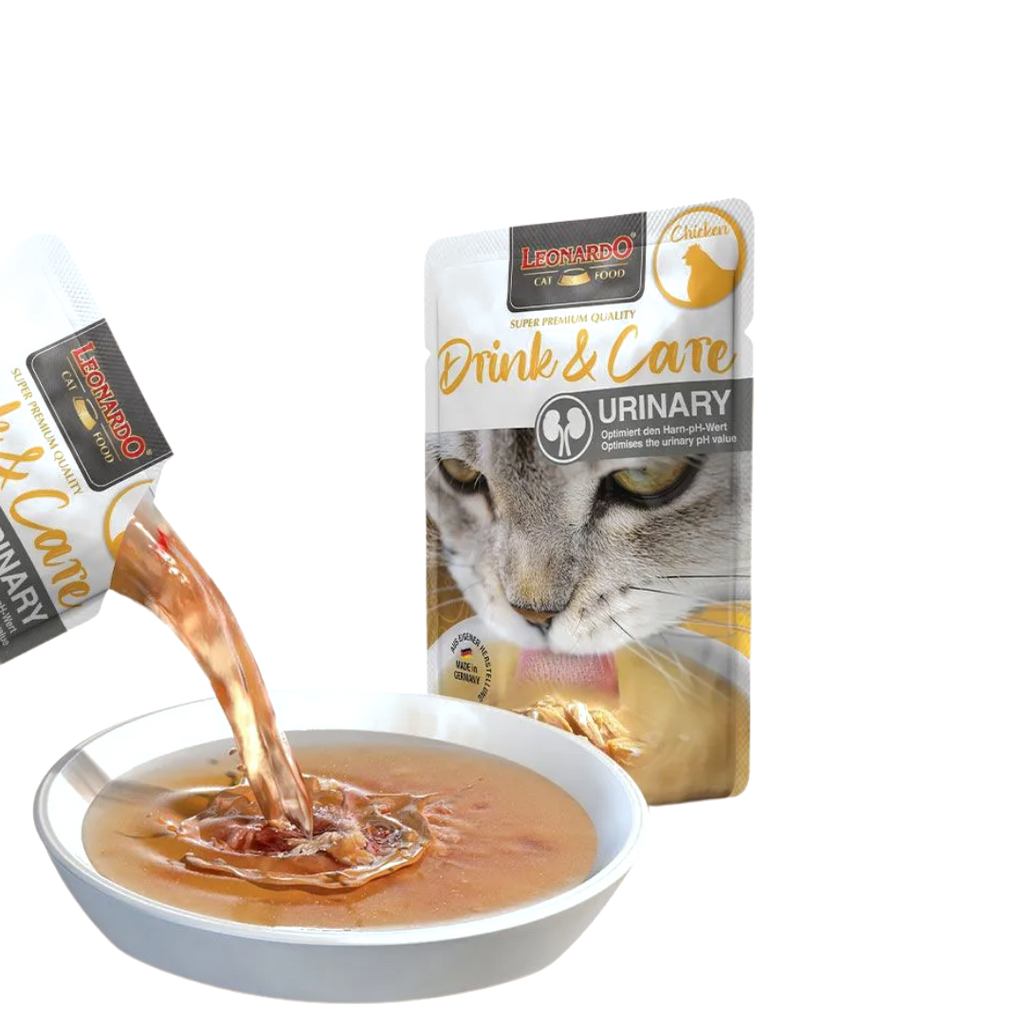 Bouillon versé depuis le sachet dans une coupelle blanche