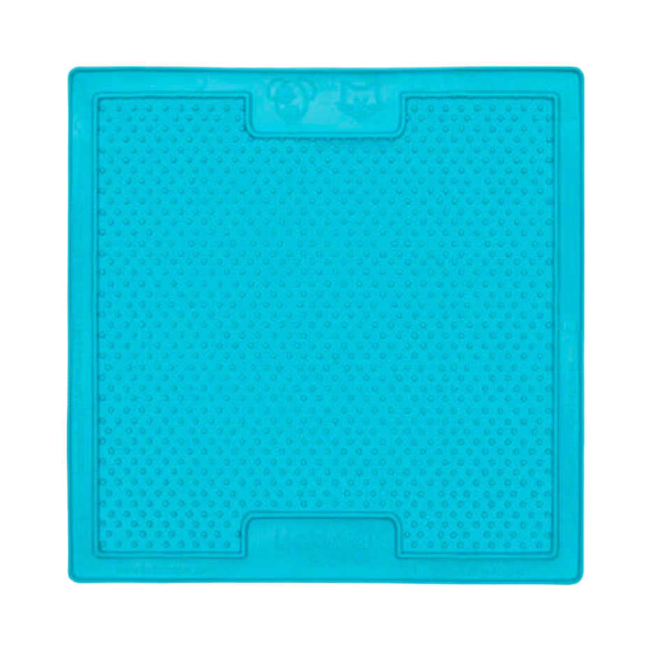 Carré turquoise texturé vu en grand
