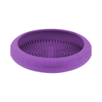 Tapis UFO violet vu de profil, bord relevé