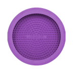 Tapis UFO violet vu de dessus, surface à picots