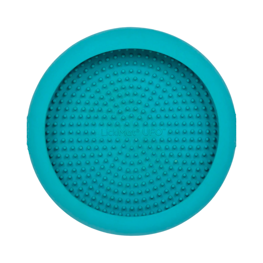 Tapis UFO turquoise vu de dessus