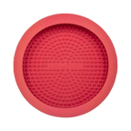 Tapis UFO rouge vu de dessus