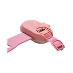 Lampe rose vue de dos avec son attache
