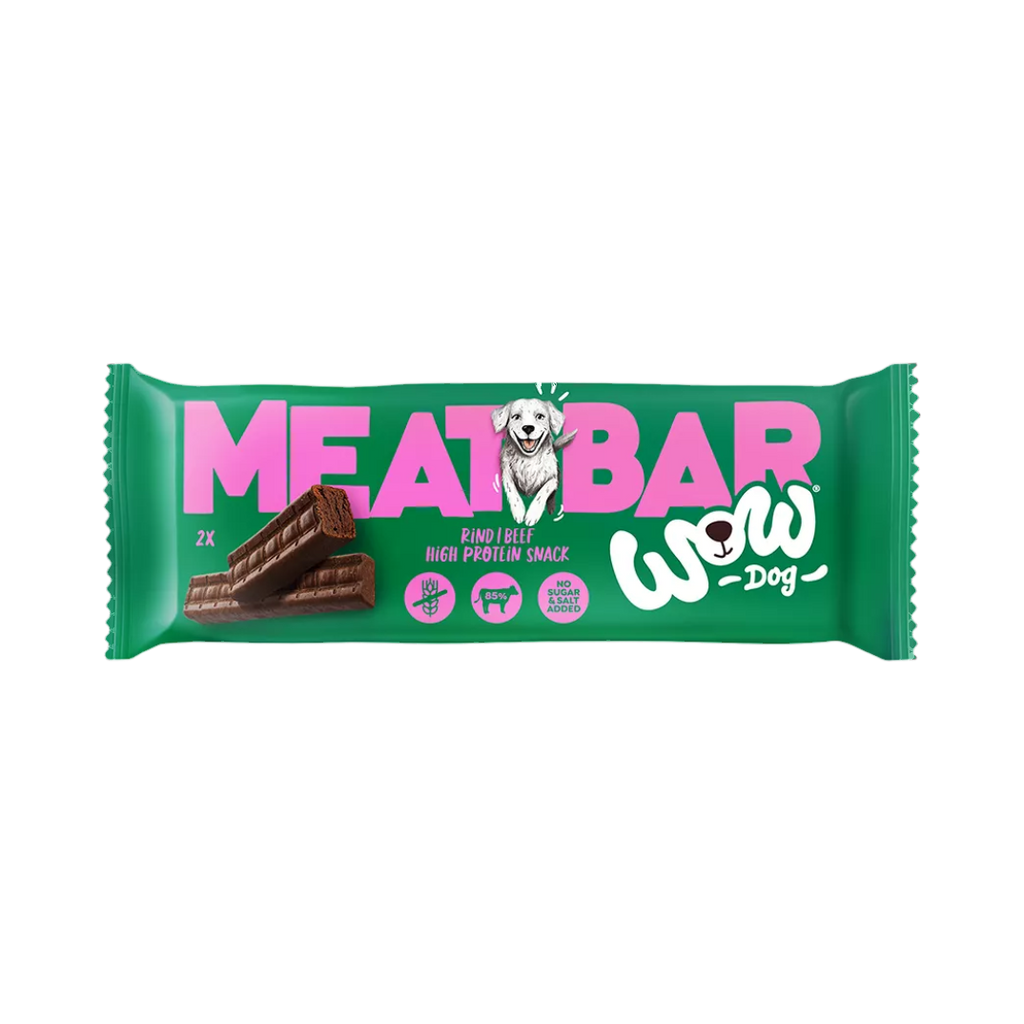 Barre Meat Bar emballage vert et rose