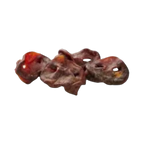 Trois nez de cochon séchés alignés
