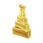 Bâtons de fromage de yak empilés du plus grand au plus petit