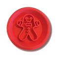 Gamelle rouge en silicone avec bonhomme en relief