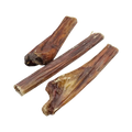 Trois œsophages de bœuf séchés, fins et torsadés