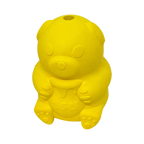 Ourson jaune seul avec trou à friandises sur la tête