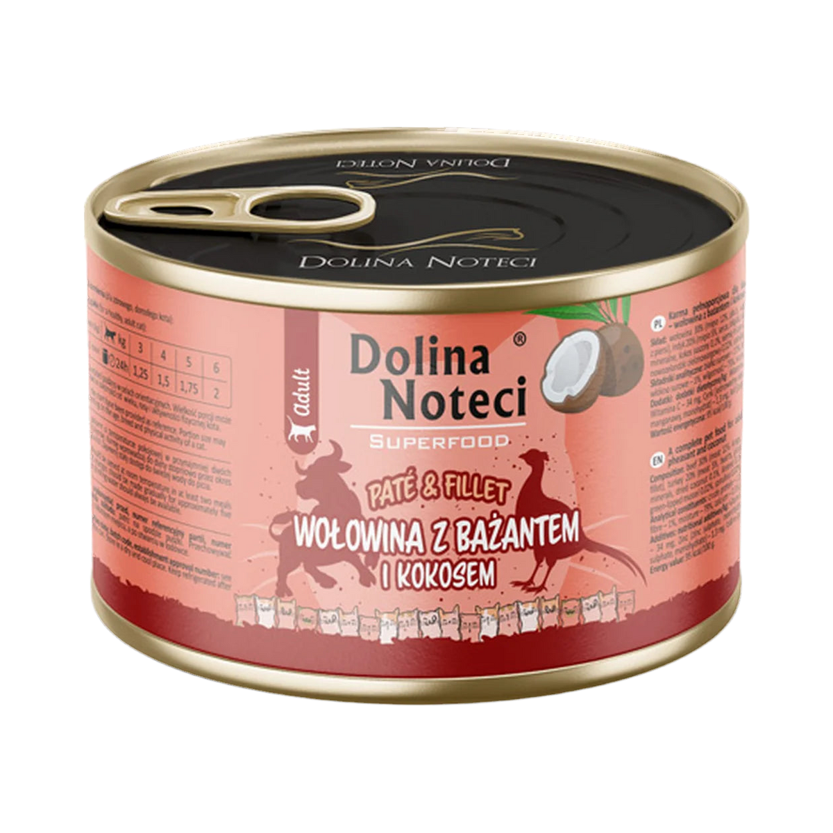 Pâtée pour chat avec morceaux Dolina Noteci – boîte de 185 g