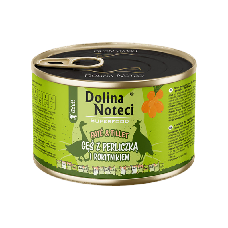 Pâtée pour chat avec morceaux Dolina Noteci – boîte de 185 g