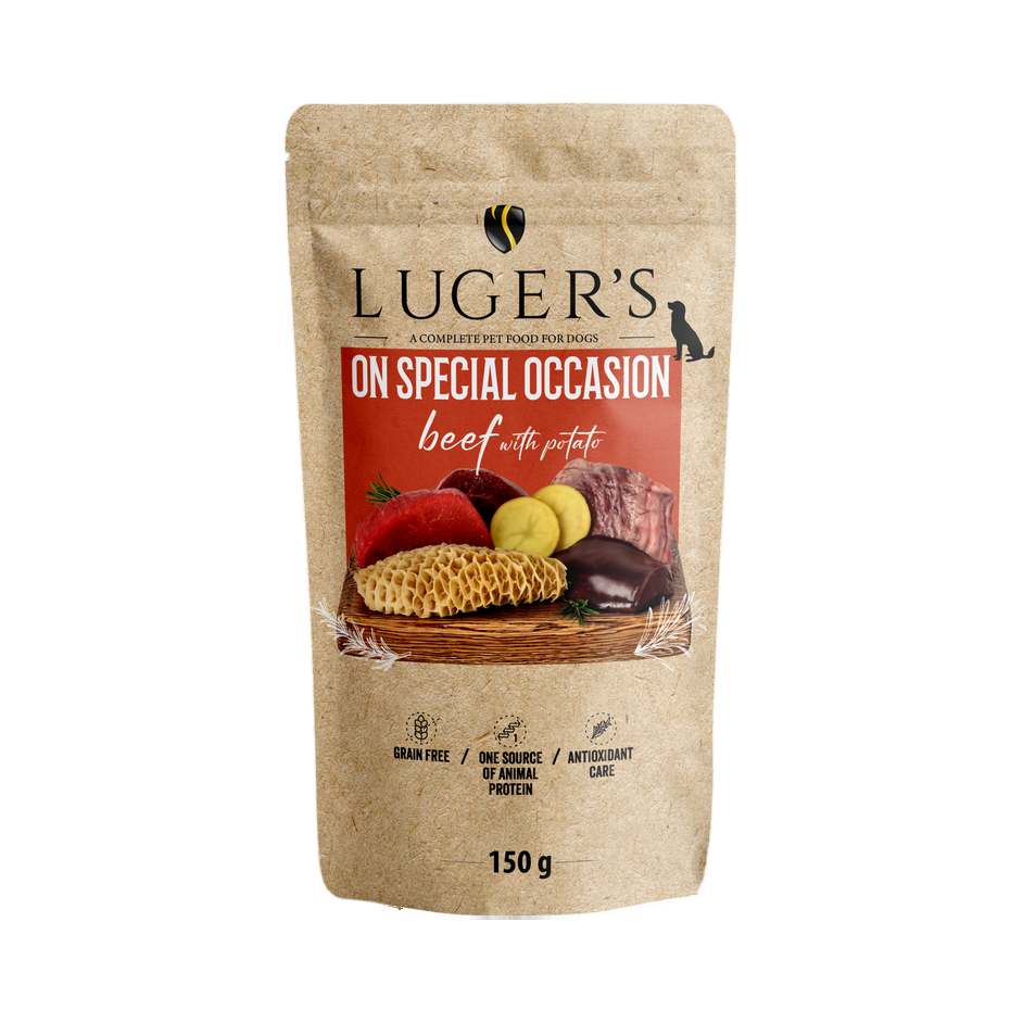Pâtée monoprotéine Luger's On Special Occasion bœuf et pomme de terre – sachet 150 g