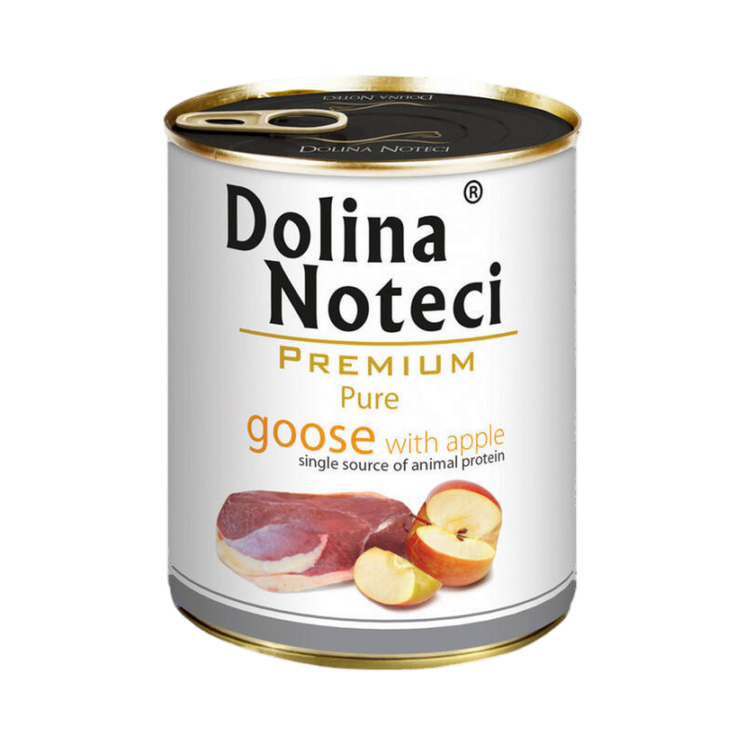 Pâtée monoprotéine Dolina Noteci Premium Pure oie et pomme – boîte 400 g