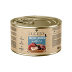Pâtée pour chat au poisson blanc et aux viandes Luger's – boîte de 185 g
