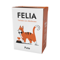 Brique blanche et orangée FELIA Pute avec chat roux