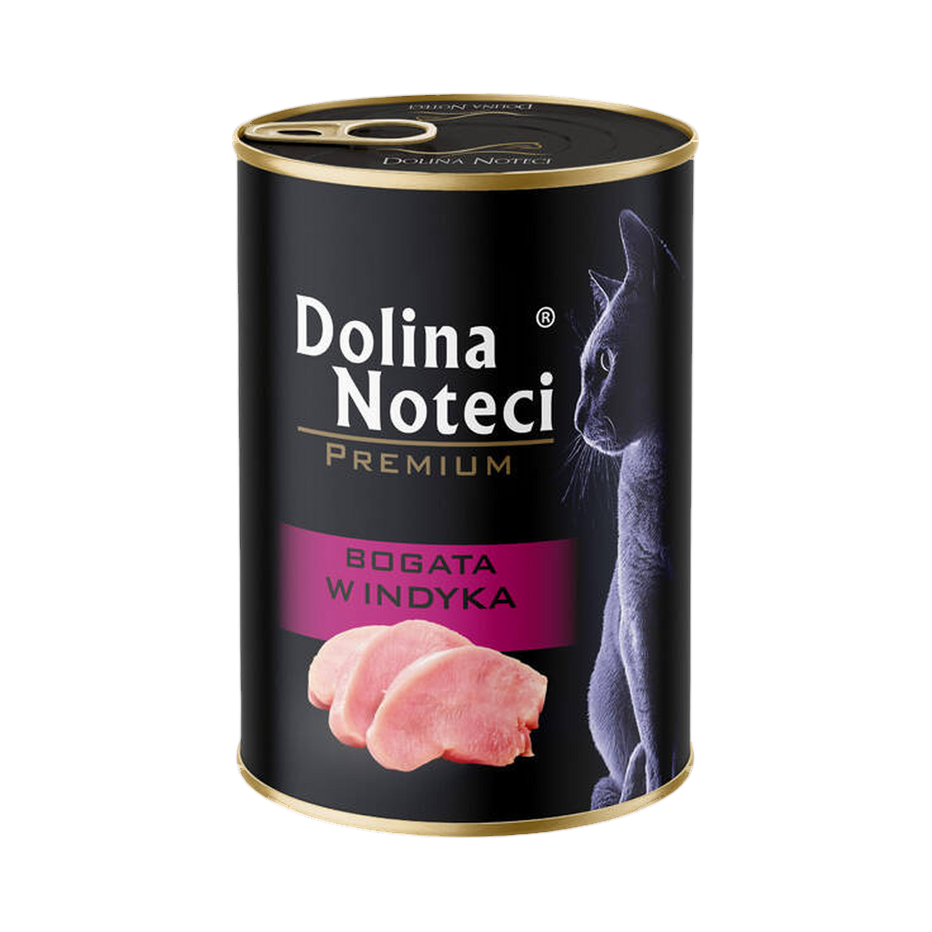 Pâtée pour chat à la dinde Dolina Noteci – boîte de 400 g