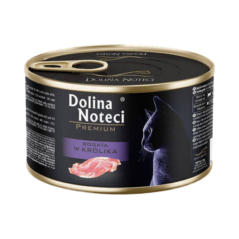 Pâtée pour chat au lapin Dolina Noteci – boîte de 185 g