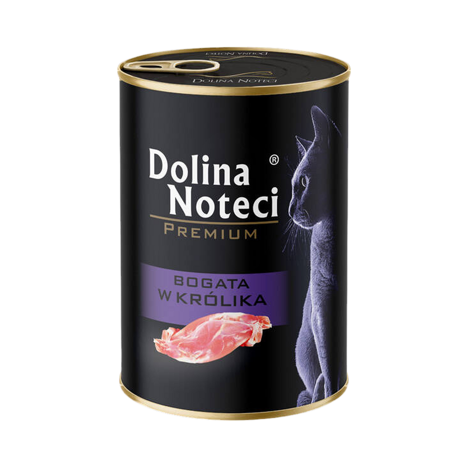Pâtée pour chat au lapin Dolina Noteci – boîte de 400 g