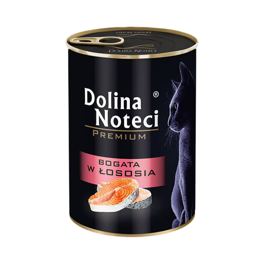 Pâtée pour chat au saumon Dolina Noteci – boîte de 400 g