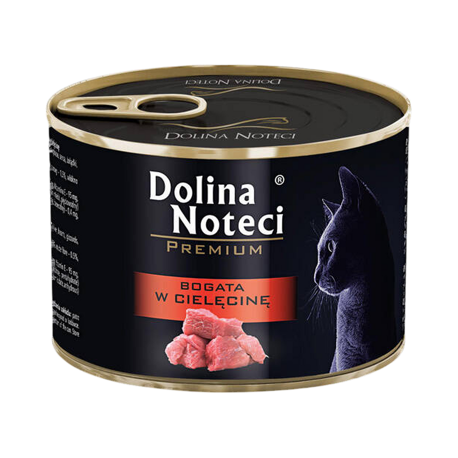 Pâtée pour chat au veau Dolina Noteci – boîte de 185 g