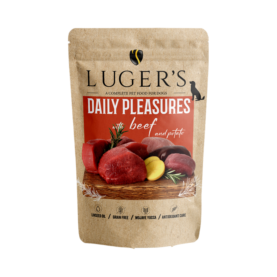 Pâtée Luger's Daily Pleasures bœuf et pomme de terre – sachet 500 g