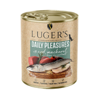 Pâtée Luger's Daily Pleasures morue, maquereau, riz brun et tomate – boîte 800 g