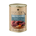 Pâtée Luger's Daily Pleasures renne, carotte et riz brun – boîte 400 g