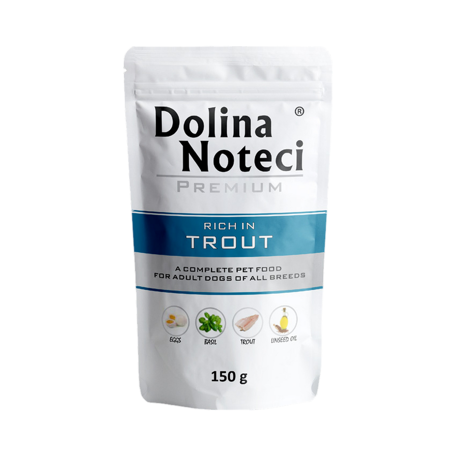 Pâtée Dolina Noteci Premium riche en truite – sachet 150 g