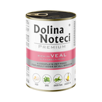 Pâtée Dolina Noteci Premium riche en veau et petits pois – boîte 400 g