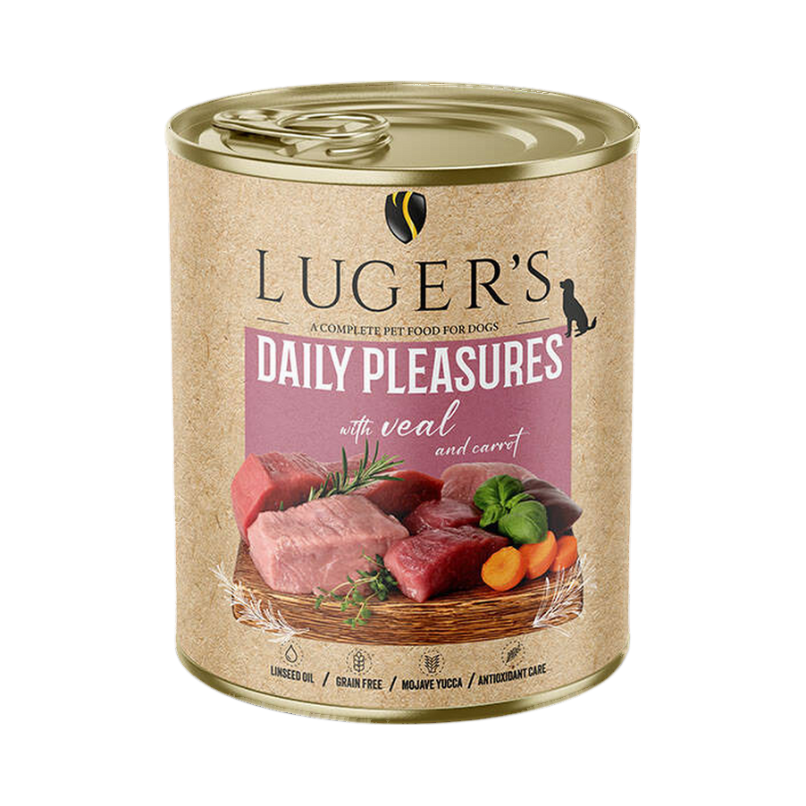 Pâtée Luger's Daily Pleasures veau et carotte – boîte 800 g
