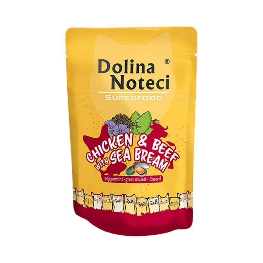 Pâtée Superfood pour chat au poulet Dolina Noteci – sachet de 85 g