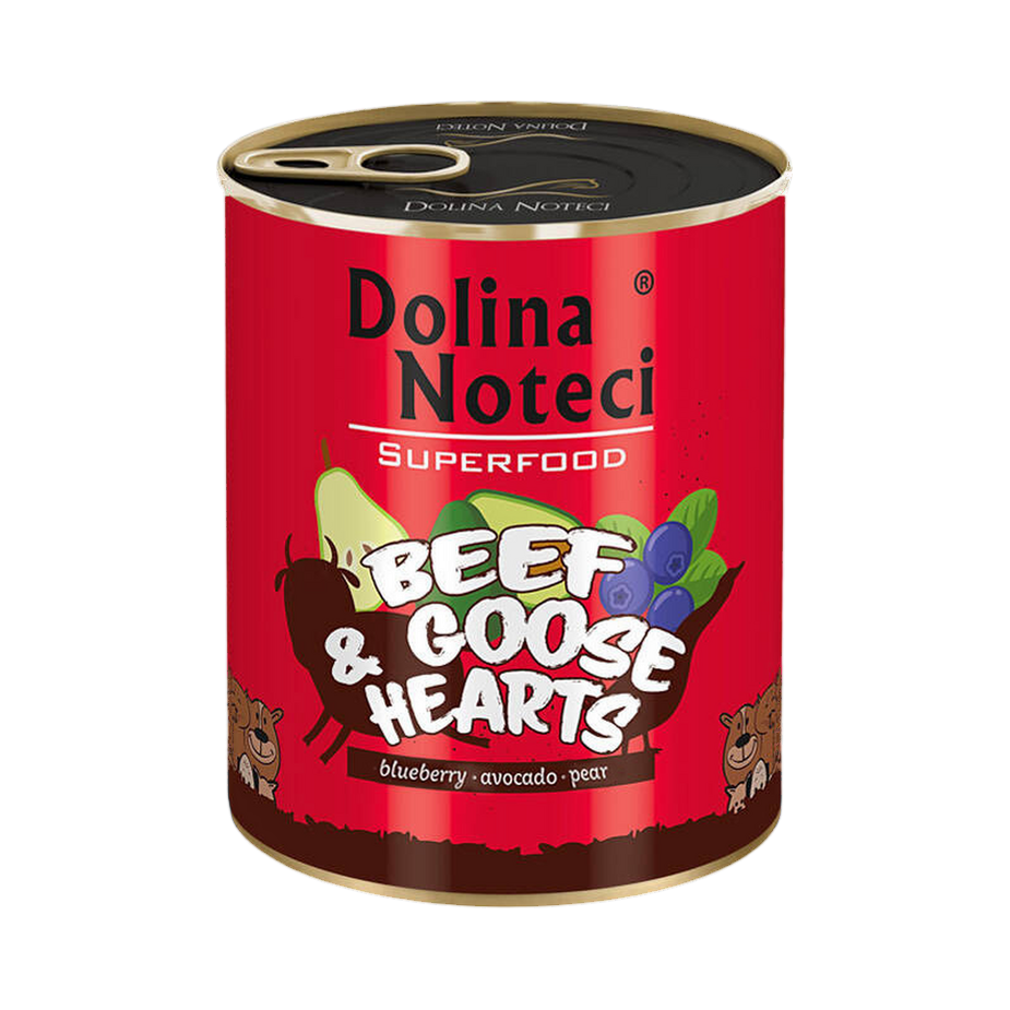 Pâtée Dolina Noteci Superfood bœuf et cœurs d'oie – boîte 800 g