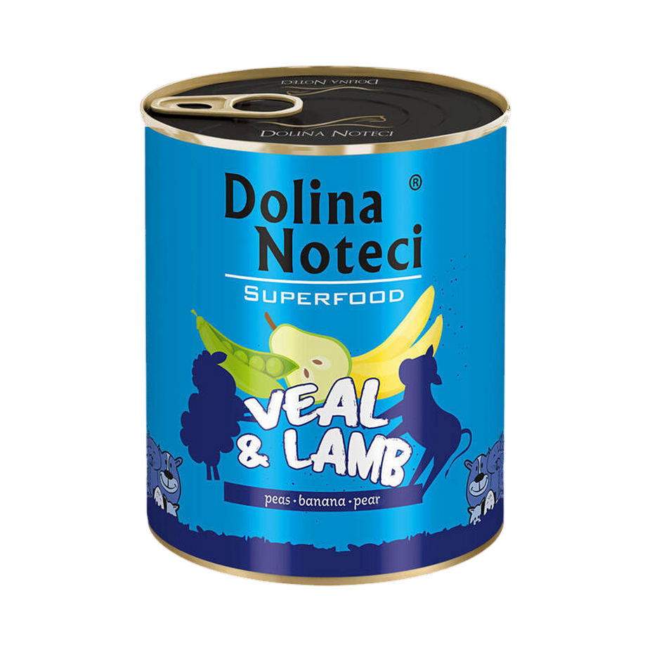 Pâtée Dolina Noteci Superfood veau et agneau – boîte 800 g
