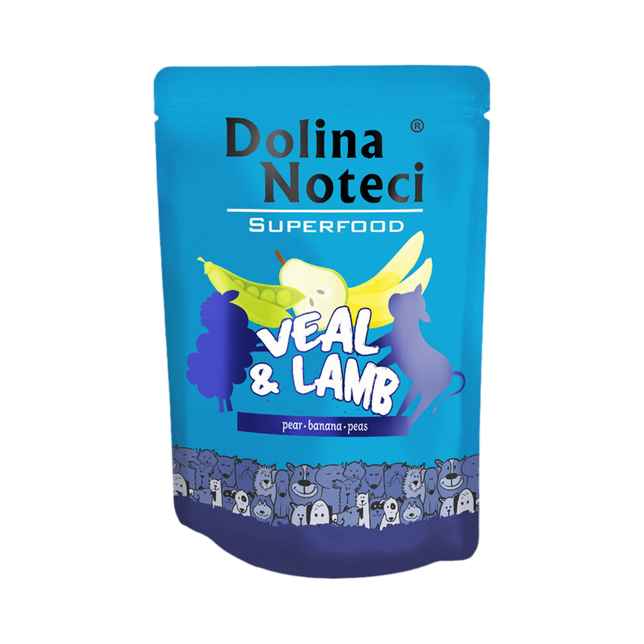 Pâtée Dolina Noteci Superfood veau et agneau – sachet 300 g
