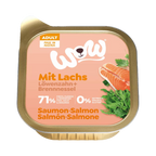 Barquette orangée WOW Mit Lachs à opercule doré