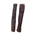 Deux rouleaux de peau de chameau séchée sombres