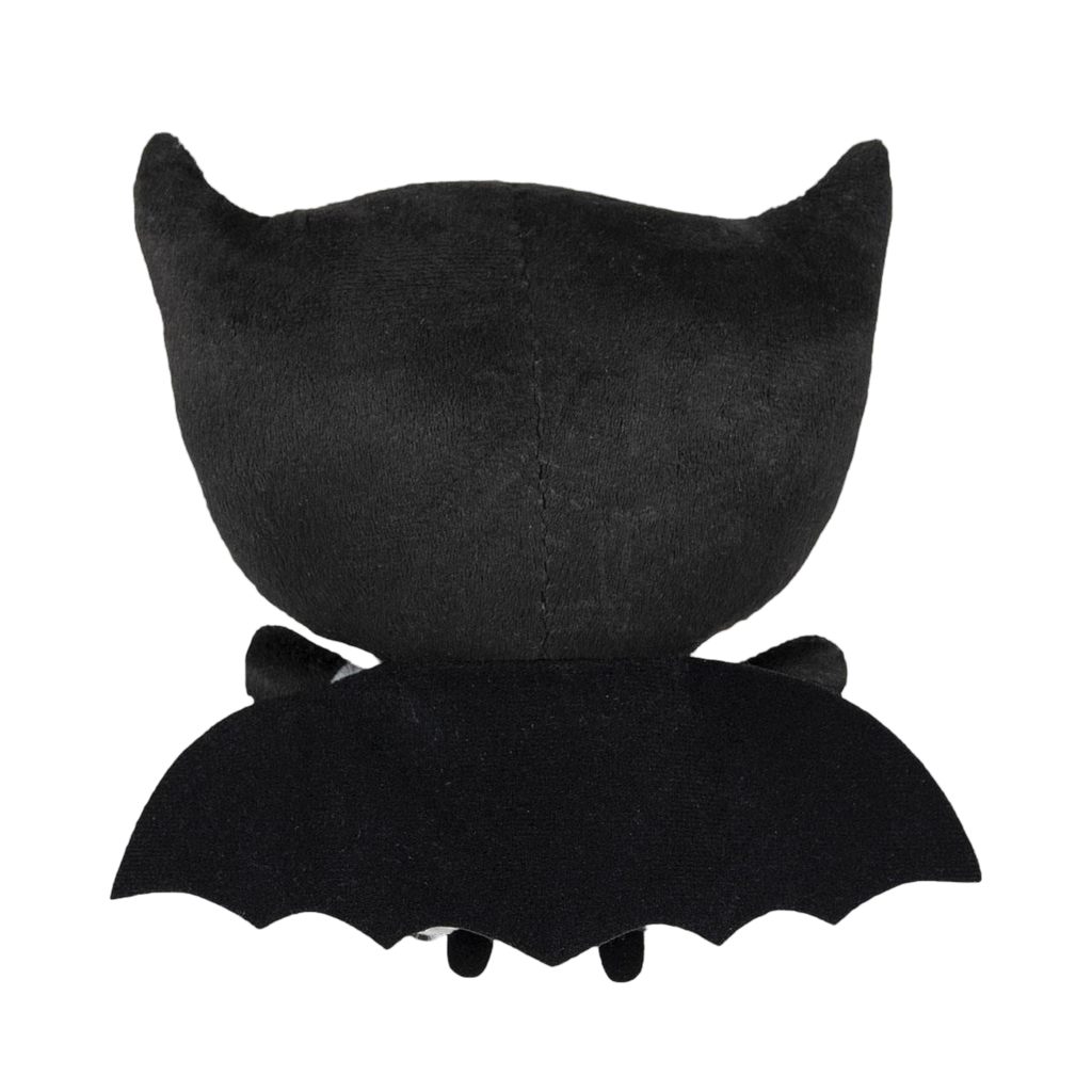 Batman vu de dos, cape et oreilles pointues