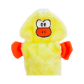 Tête jaune au bec orange et petites ailes orange