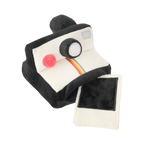 Polaroid noir et blanc à arc-en-ciel avec son tirage à glisser