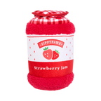 Pot rouge Strawberry Jam au couvercle vichy