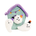 Peluche de fouille maison hantée ZippyPaws et ses trois fantômes à chapeau pointu
