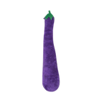 Aubergine violette XL vue de côté, légèrement courbée