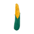 Épi jaune souriant enveloppé de feuilles vertes