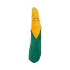 Épi jaune souriant enveloppé de feuilles vertes