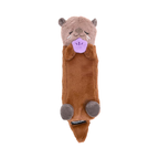 Loutre brune endormie serrant un coquillage violet