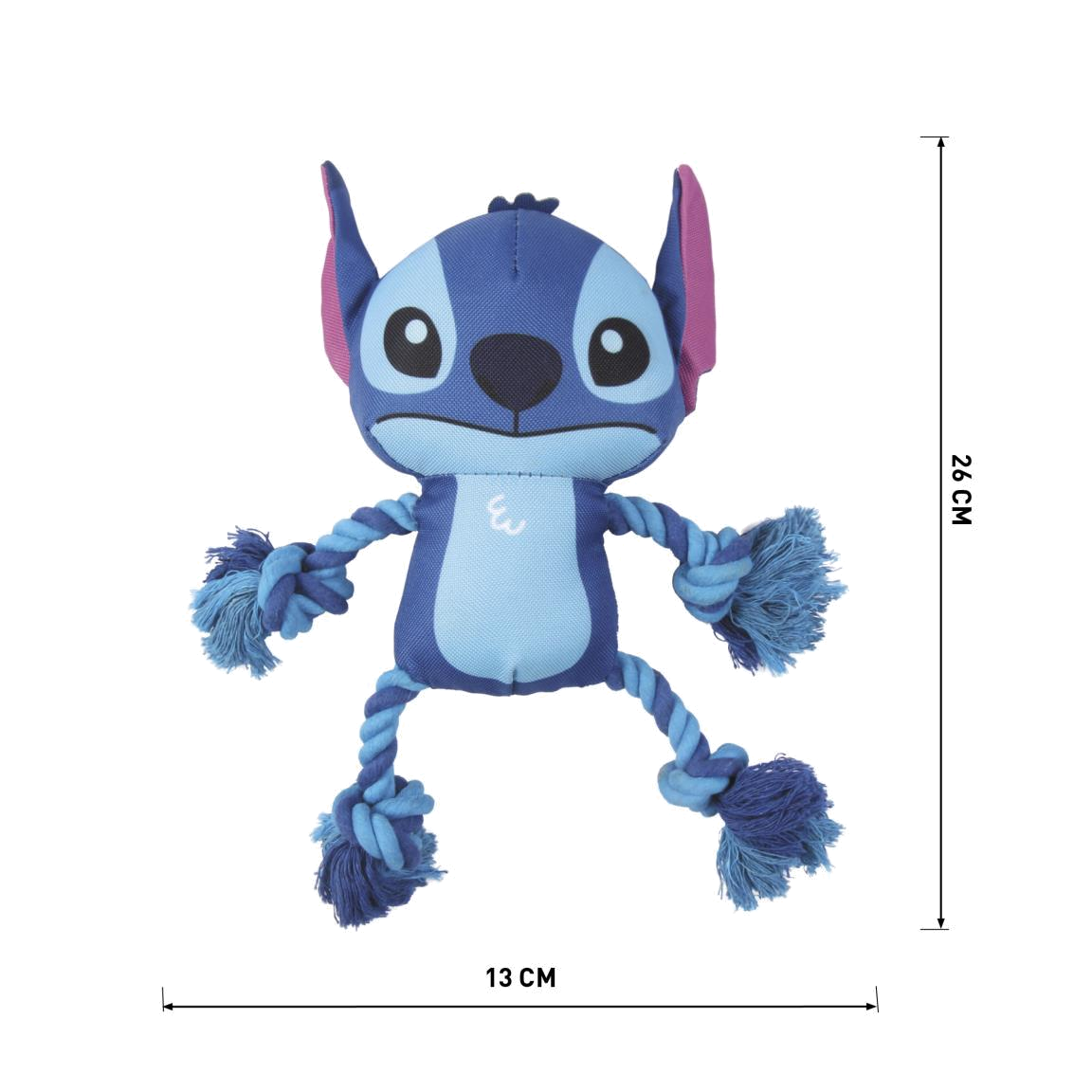 Dimensions de la peluche Stitch indiquées en centimètres