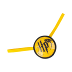 Face au logo HP avec deux longues ailes en sangle jaune
