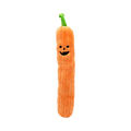 Longue courge orange matelassée au sourire de lanterne